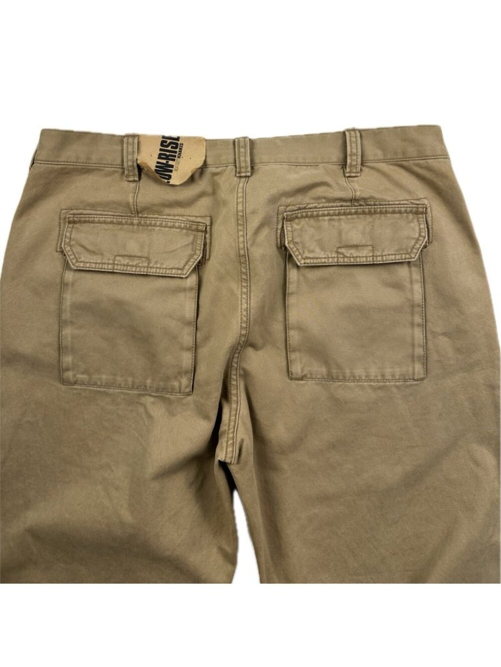 OLD NAVY Surplus Pants Mens 36x30 Khaki Herringbone Chino Straight Leg NWT